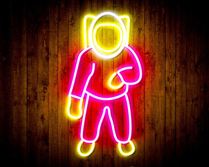 Astronaut Kid Room Flex Silicone LED Sign (Neon-Style, LED Technology) - LED Gift Works