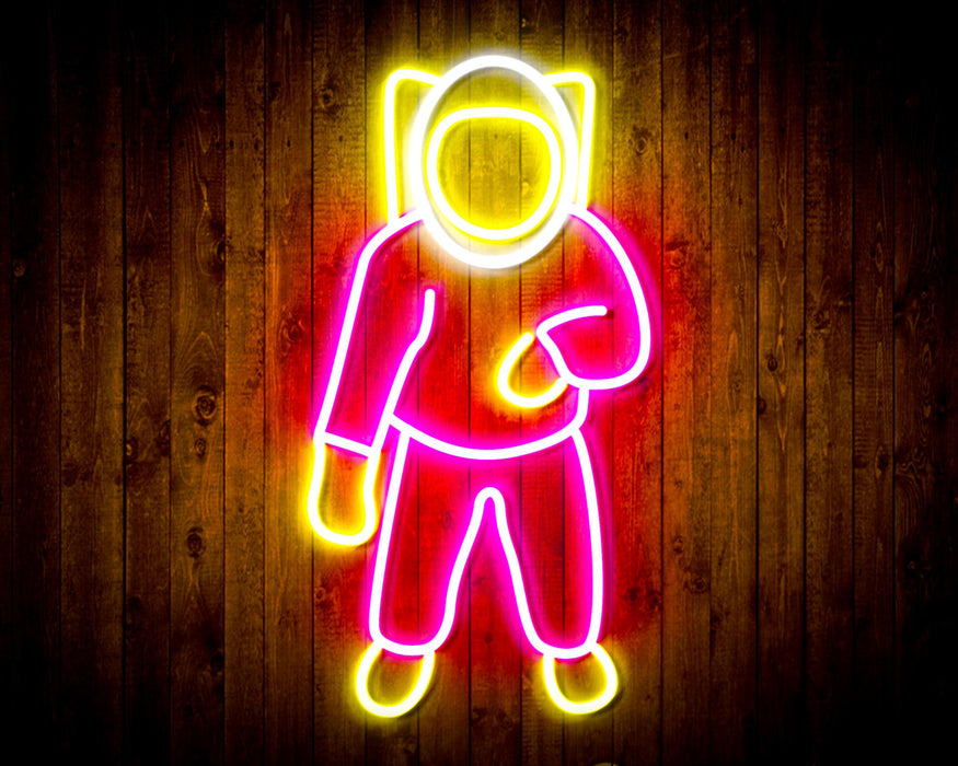 Astronaut Kid Room Flex Silicone LED Sign (Neon-Style, LED Technology) - Way Up Gifts