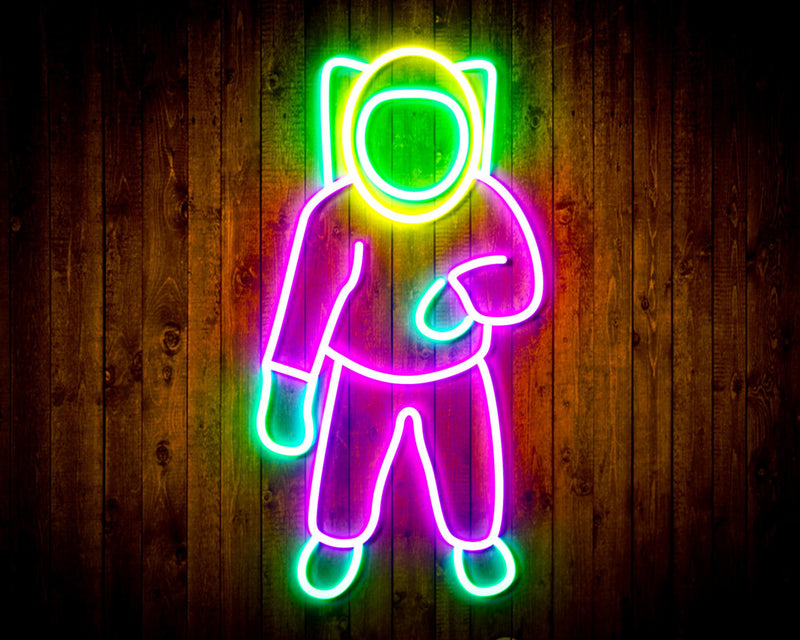 Astronaut Kid Room Flex Silicone LED Sign (Neon-Style, LED Technology) - LED Gift Works