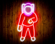 Astronaut Kid Room Flex Silicone LED Sign (Neon-Style, LED Technology) - LED Gift Works