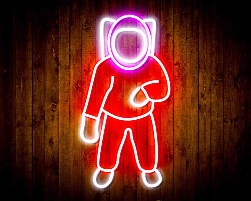 Astronaut Kid Room Flex Silicone LED Sign (Neon-Style, LED Technology) - LED Gift Works
