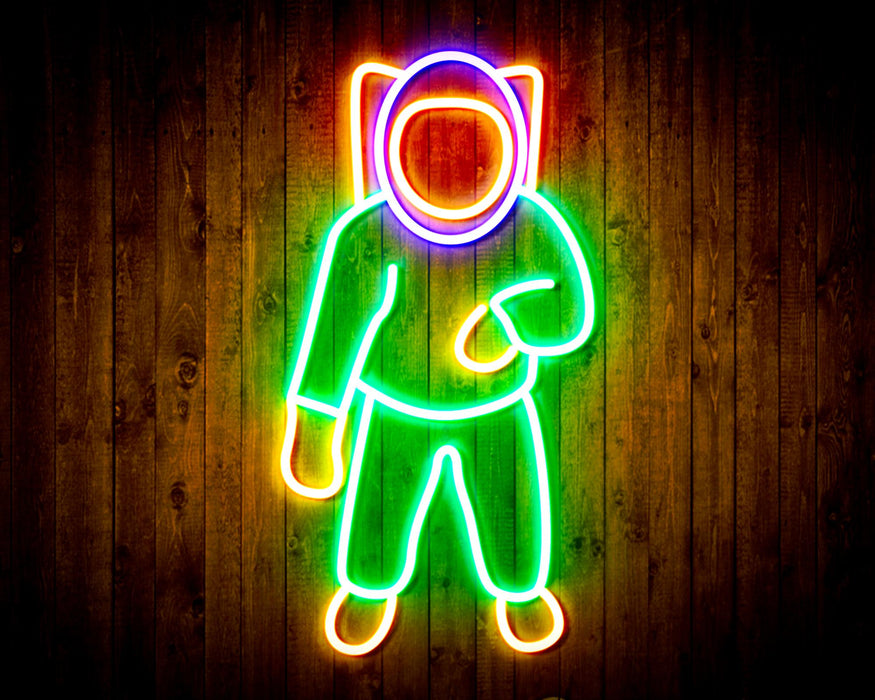 Astronaut Kid Room Flex Silicone LED Sign (Neon-Style, LED Technology) - Way Up Gifts
