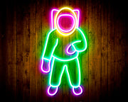 Astronaut Kid Room Flex Silicone LED Sign (Neon-Style, LED Technology) - LED Gift Works