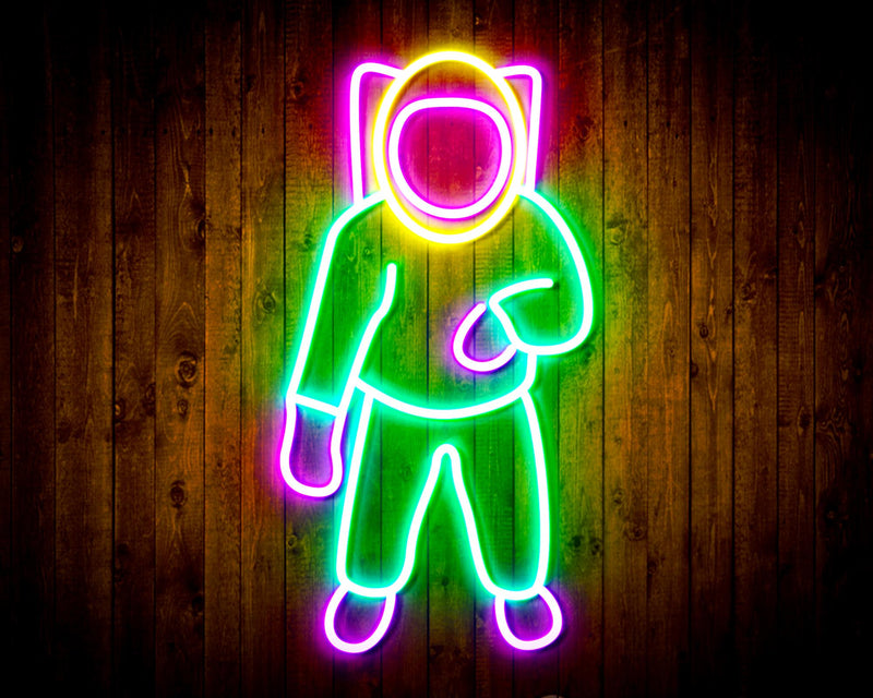 Astronaut Kid Room Flex Silicone LED Sign (Neon-Style, LED Technology) - LED Gift Works