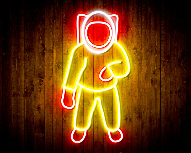 Astronaut Kid Room Flex Silicone LED Sign (Neon-Style, LED Technology) - LED Gift Works