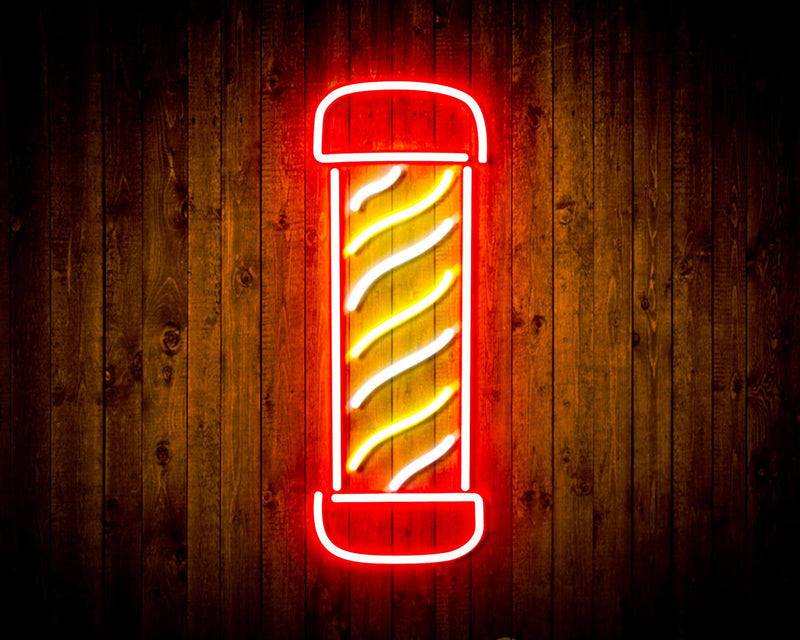 Barber Pole Flex Silicone LED Sign (Neon-Style, LED Technology) - LED Gift Works