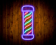 Barber Pole Flex Silicone LED Sign (Neon-Style, LED Technology) - LED Gift Works
