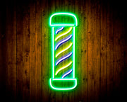 Barber Pole Flex Silicone LED Sign (Neon-Style, LED Technology) - LED Gift Works