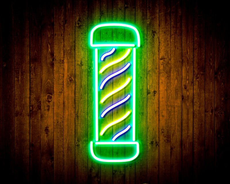 Barber Pole Flex Silicone LED Sign (Neon-Style, LED Technology) - LED Gift Works