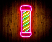 Barber Pole Flex Silicone LED Sign (Neon-Style, LED Technology) - LED Gift Works