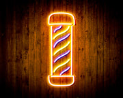 Barber Pole Flex Silicone LED Sign (Neon-Style, LED Technology) - LED Gift Works