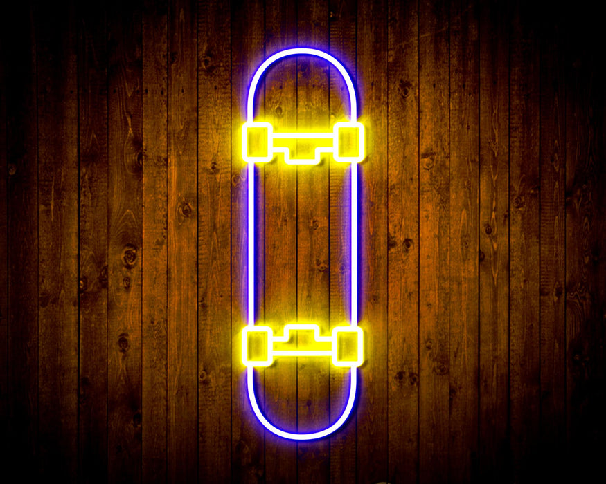Skateboard Kid Room Flex Silicone LED Sign (Neon-Style, LED Technology) - Way Up Gifts