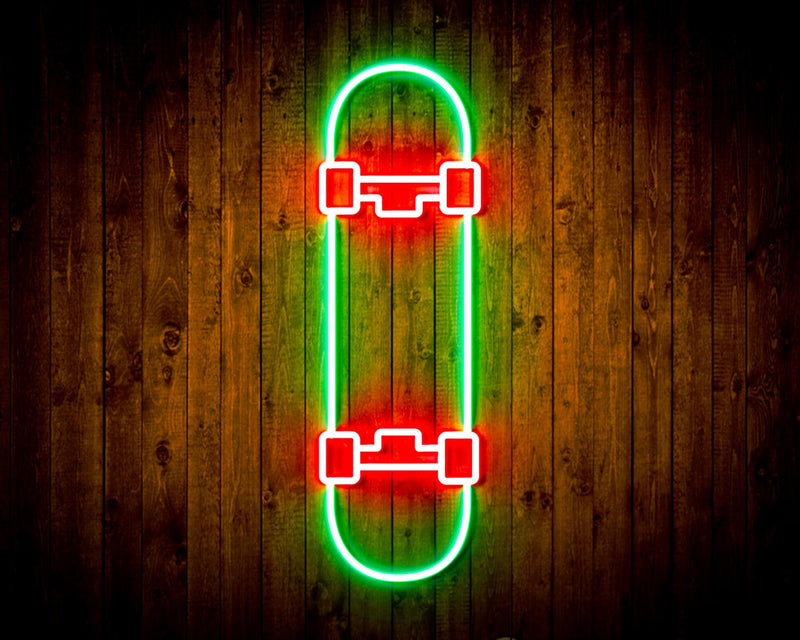 Skateboard Kid Room Flex Silicone LED Sign (Neon-Style, LED Technology) - LED Gift Works