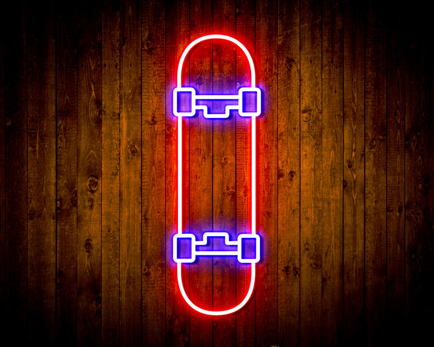 Skateboard Kid Room Flex Silicone LED Sign (Neon-Style, LED Technology) - Way Up Gifts