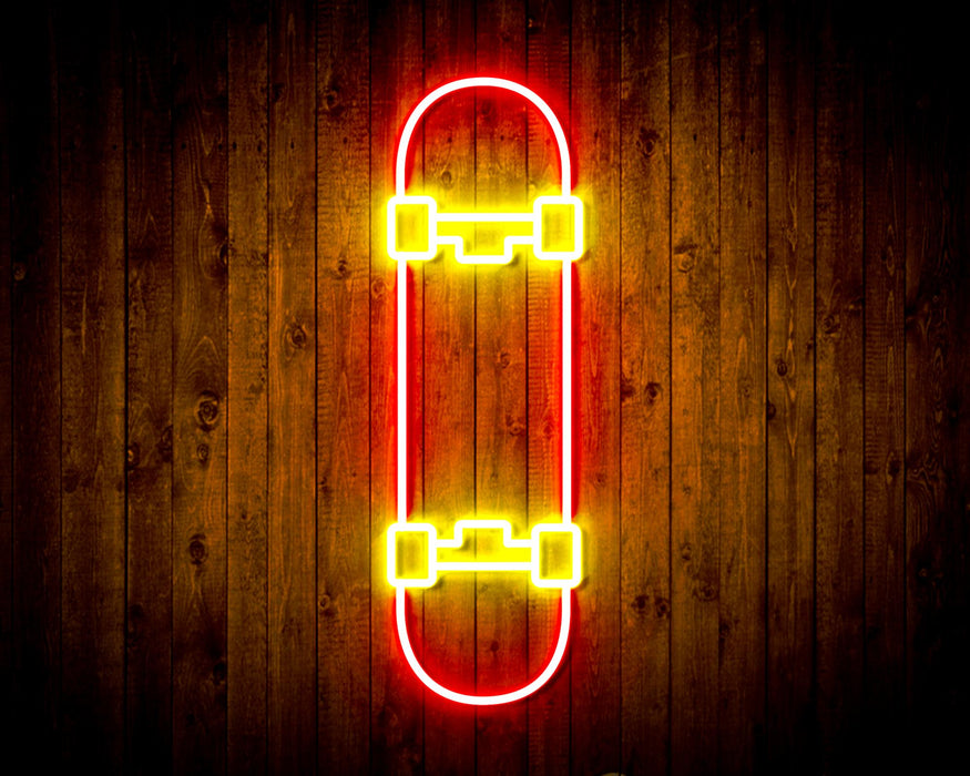 Skateboard Kid Room Flex Silicone LED Sign (Neon-Style, LED Technology) - Way Up Gifts