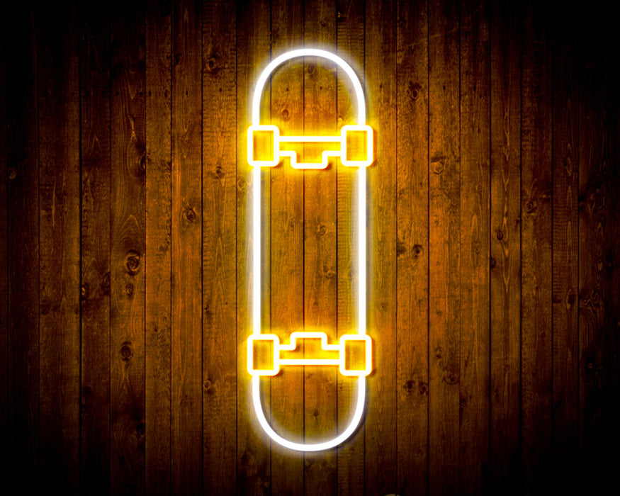 Skateboard Kid Room Flex Silicone LED Sign (Neon-Style, LED Technology) - Way Up Gifts
