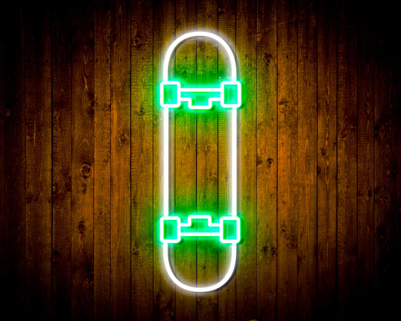 Skateboard Kid Room Flex Silicone LED Sign (Neon-Style, LED Technology) - LED Gift Works