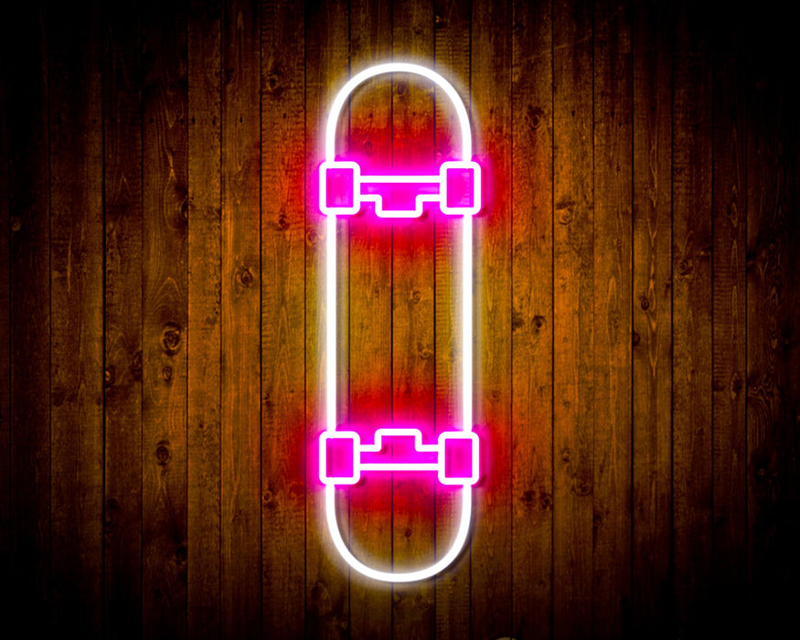 Skateboard Kid Room Flex Silicone LED Sign (Neon-Style, LED Technology) - Way Up Gifts