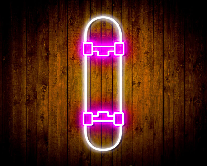 Skateboard Kid Room Flex Silicone LED Sign (Neon-Style, LED Technology) - Way Up Gifts