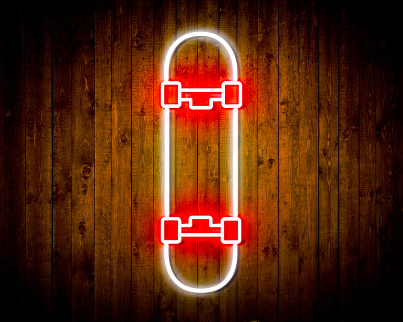 Skateboard Kid Room Flex Silicone LED Sign (Neon-Style, LED Technology) - LED Gift Works