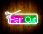 Barber Salon Hair Cut Flex Silicone LED Sign (Neon-Style, LED Technology) - LED Gift Works