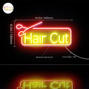 Barber Salon Hair Cut Flex Silicone LED Sign (Neon-Style, LED Technology) - LED Gift Works