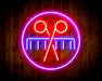 Barber Scissors Comb Flex Silicone LED Sign (Neon-Style, LED Technology) - Way Up Gifts
