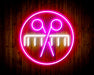 Barber Scissors Comb Flex Silicone LED Sign (Neon-Style, LED Technology) - Way Up Gifts