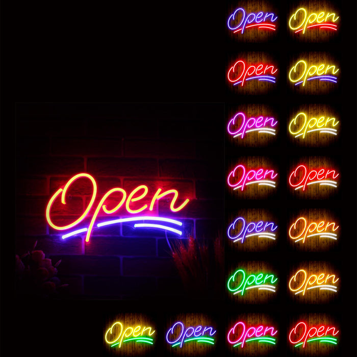 Open Sign Flex Silicone LED Sign (Neon-Style, LED Technology) - Way Up Gifts