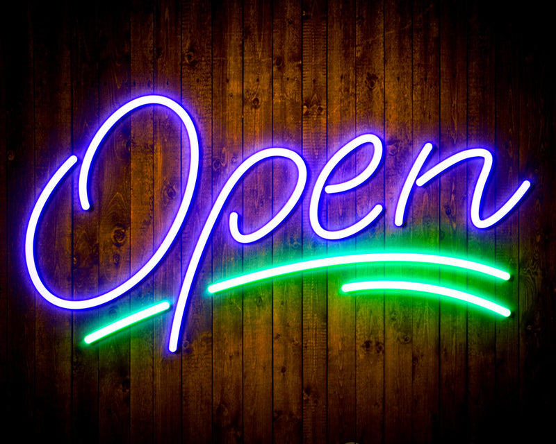 Open Sign Flex Silicone LED Sign (Neon-Style, LED Technology) - LED Gift Works