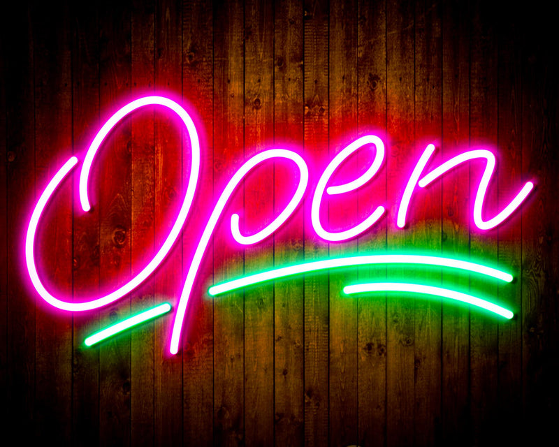 Open Sign Flex Silicone LED Sign (Neon-Style, LED Technology) - LED Gift Works