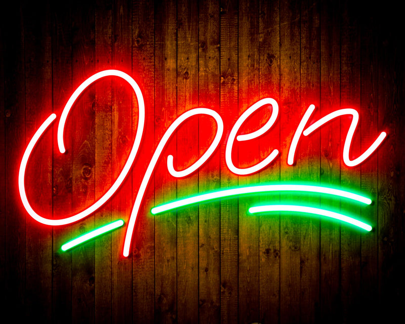Open Sign Flex Silicone LED Sign (Neon-Style, LED Technology) - LED Gift Works