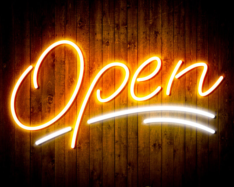 Open Sign Flex Silicone LED Sign (Neon-Style, LED Technology) - LED Gift Works