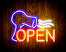 Hair Dryer Salon Open Flex Silicone LED Sign (Neon-Style, LED Technology) - Way Up Gifts
