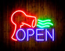Hair Dryer Salon Open Flex Silicone LED Sign (Neon-Style, LED Technology) - Way Up Gifts