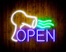 Hair Dryer Salon Open Flex Silicone LED Sign (Neon-Style, LED Technology) - Way Up Gifts