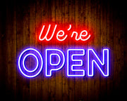 We're Open Flex Silicone LED Sign (Neon-Style, LED Technology) - LED Gift Works