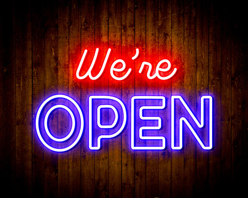 We're Open Flex Silicone LED Sign (Neon-Style, LED Technology) - Way Up Gifts