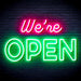 We're Open Flex Silicone LED Sign (Neon-Style, LED Technology) - Way Up Gifts