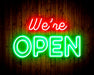 We're Open Flex Silicone LED Sign (Neon-Style, LED Technology) - Way Up Gifts
