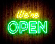 We're Open Flex Silicone LED Sign (Neon-Style, LED Technology) - LED Gift Works