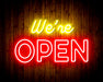 We're Open Flex Silicone LED Sign (Neon-Style, LED Technology) - Way Up Gifts