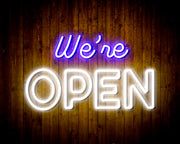 We're Open Flex Silicone LED Sign (Neon-Style, LED Technology) - LED Gift Works