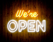 We're Open Flex Silicone LED Sign (Neon-Style, LED Technology) - LED Gift Works