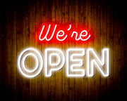 We're Open Flex Silicone LED Sign (Neon-Style, LED Technology) - LED Gift Works