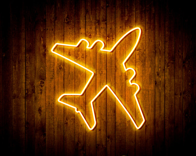 Airplane Kid Room Flex Silicone LED Sign (Neon-Style, LED Technology) - LED Gift Works