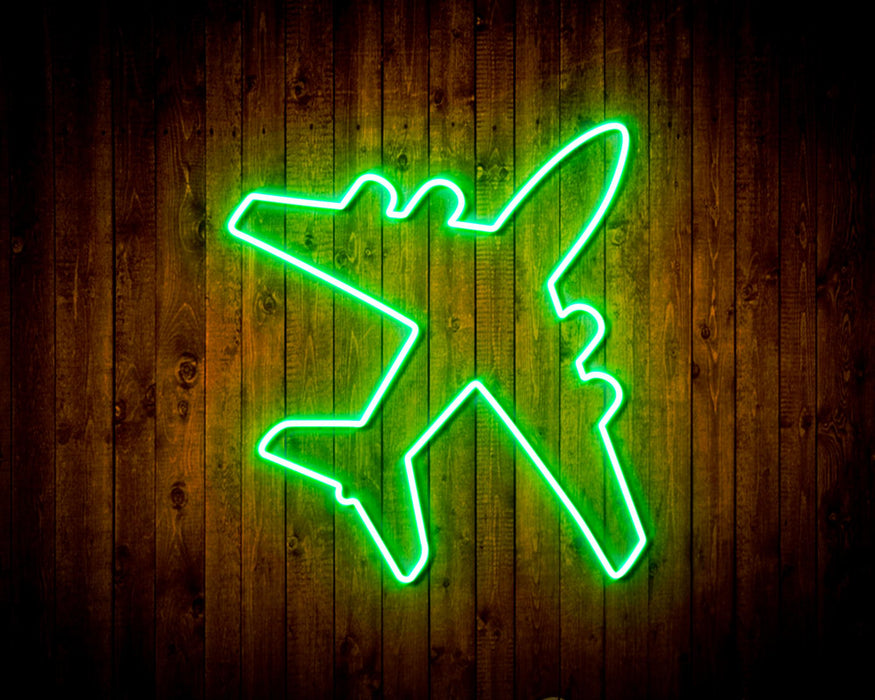 Airplane Kid Room Flex Silicone LED Sign (Neon-Style, LED Technology) - Way Up Gifts