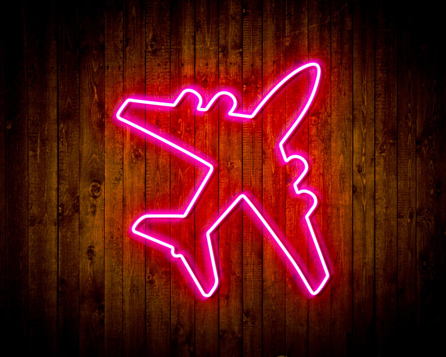 Airplane Kid Room Flex Silicone LED Sign (Neon-Style, LED Technology) - Way Up Gifts