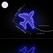 Airplane Kid Room Flex Silicone LED Sign (Neon-Style, LED Technology) - LED Gift Works