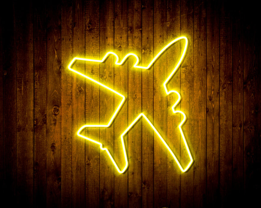 Airplane Kid Room Flex Silicone LED Sign (Neon-Style, LED Technology) - Way Up Gifts